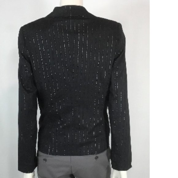 Mario Serrani Sparkle Pinstripe Blazer - Picture 4 of 4